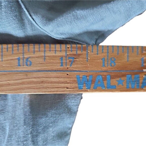 Eddie Bauer 100% Linen Button Front Maxi Dress Sz XSP Vintage Cottagecore Sage - Picture 14 of 16